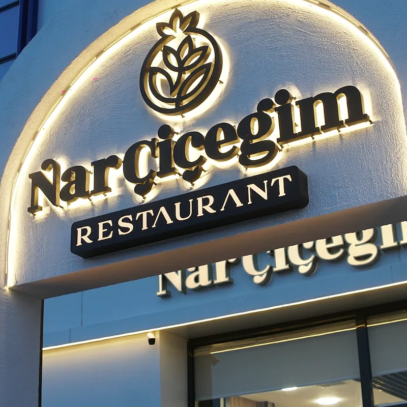 Işıklı Nar Çiçeğim Restaurant tabelası